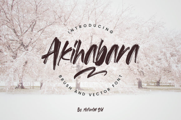 Akihabara Font: A Bold Typeface for Business Branding