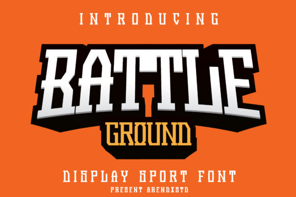 Battleground: A Bold Display Font for Editorial Design