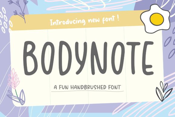 Bodynote: A Playful Display Font for Branding