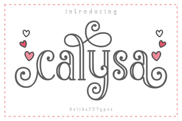 Calysa: A Playful Display Font for Editorial Design