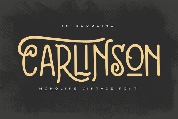 Carlinson: A Retro Display Font for Editorial Design