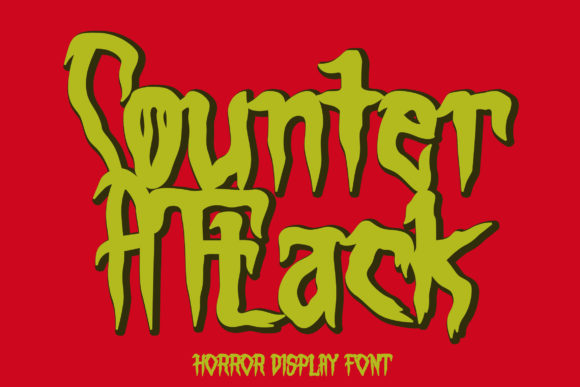 Counter Attack: The Horror Display Font for Bold Campaigns