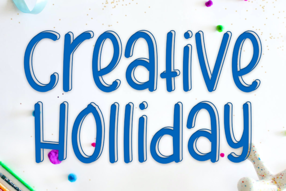 Creative Holliday: A Festive Display Font for Makers