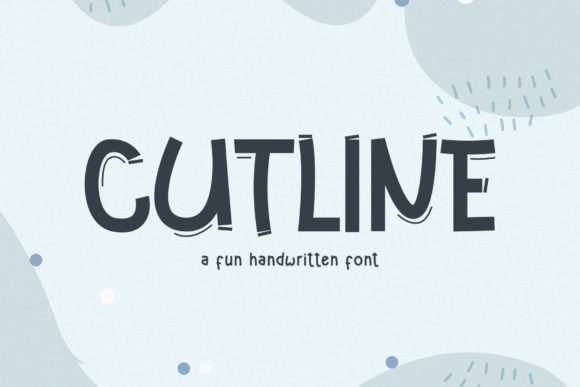 Cutline: A Quirky Display Font for Authentic Branding