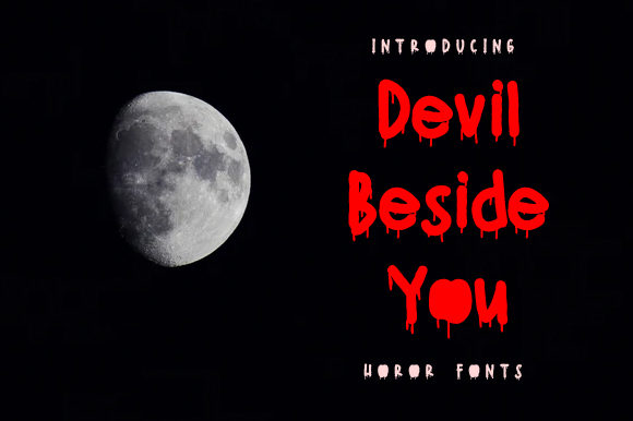 Devil Beside You: A Spooky Display Font for Makers