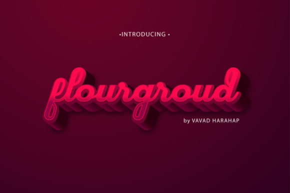 Flourground: A Bold Display Font for Modern Web Design