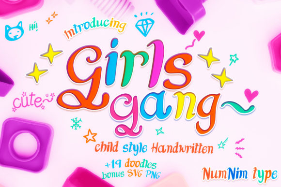 Girls Gang: A Quirky Display Font for Web Design