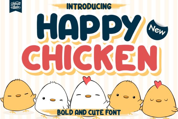 Happy Chicken: A Bold Display Font for Campaigns