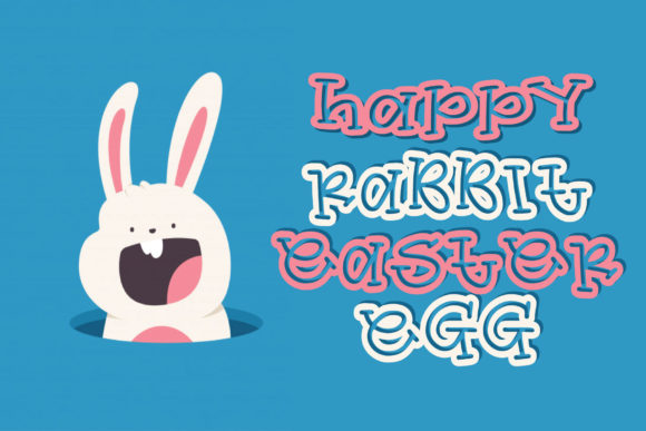 Happy Rabbit Easter Egg: A Playful Display Font for Marketers