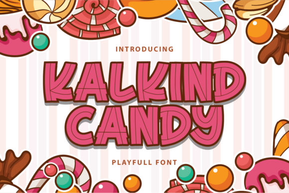 Kalkind Candy: A Bold Display Font for Small Business Branding