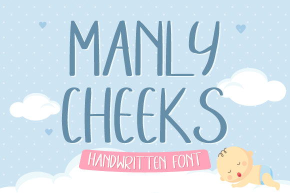 Manly Cheeks: A Modern Display Font for Bold Branding