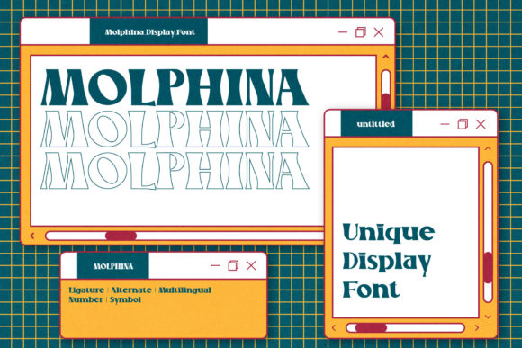 Molphina: A Retro Display Font for Web Design