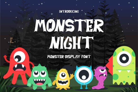Monster Night: A Quirky Display Font for Campaigns