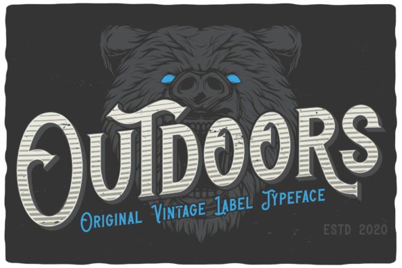 Outdoors: A Classic Display Font for Makers
