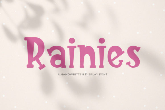 Rainies: A Joyful Display Font for Creative Branding