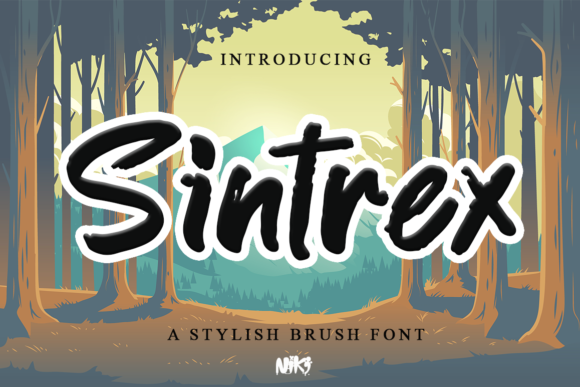 Sintrex: A Bold Display Font for Campaigns