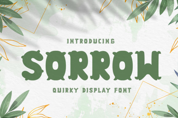 Sorrow: A Bold Display Font for Web Design