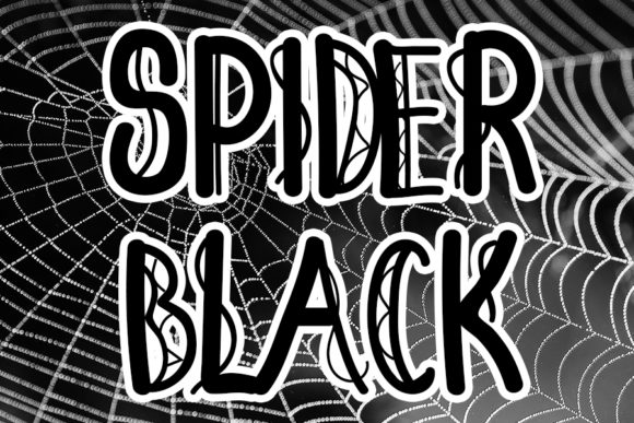 Spider Black: A Bold Display Font for Brand Identity