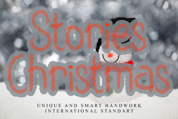 Stories Christmas: A Festive Display Font for Makers