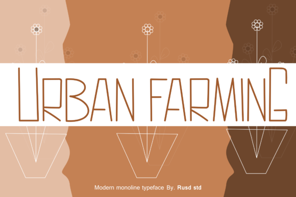 Urban Farming: A Modern Display Font for Web Design