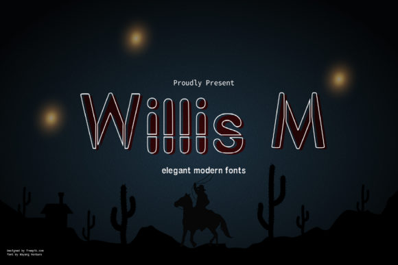 Willis M: A Modern Display Font for Bold Branding